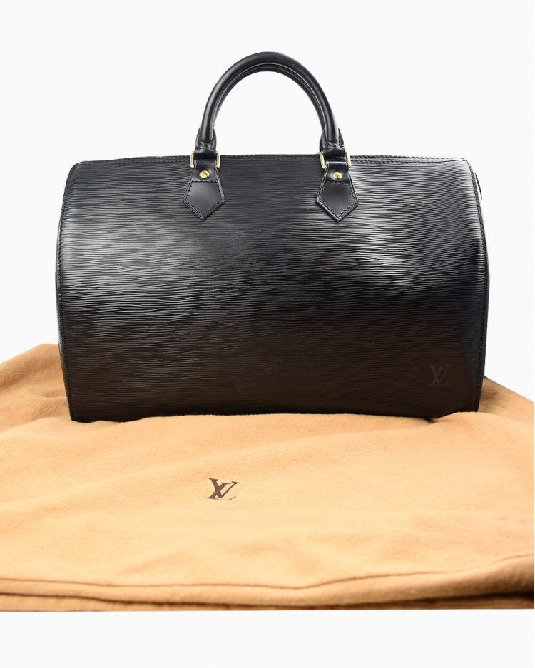Bolsa Louis Vuitton original speedy Epi preta feminina